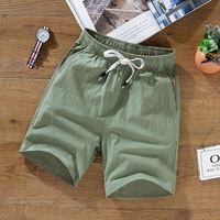 M-9XL vente en gros hommes été tendance cinq quarts pantalon mince coton lin moyen pantalon décontracté plage pantalon respirant Gym Shorts