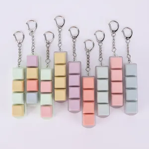 4 phím chống căng thẳng ngón tay nút Keycap cơ khí Bàn phím văn phòng giải nén làm dịu Keychain kim loại móc khóa cho người lớn - Product Image 1