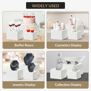 Подставки для фуршета, акриловые кубы-подставки для демонстрации на фуршетных столах, для кейтеринга и коллекционных предметов, многоярусные подставки - Product Image 5