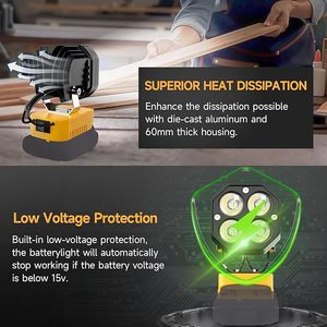 <span class=keywords><strong>Lampe</strong></span> de travail LED haute performance compatible avec les batteries <span class=keywords><strong>Dewalt</strong></span> <span class=keywords><strong>18V</strong></span> 20V <span class=keywords><strong>Lampe</strong></span> de travail <span class=keywords><strong>18V</strong></span> 20V <span class=keywords><strong>Lampe</strong></span> de travail LED <span class=keywords><strong>Lampe</strong></span> de batterie - Product Image 5