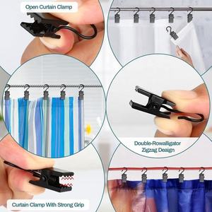 Crochets de rideau en métal modernes de haute qualité, faciles à suspendre, <span class=keywords><strong>pinces</strong></span> pour tringles à <span class=keywords><strong>rideaux</strong></span> pour une utilisation pratique, accessoires pour tringles à <span class=keywords><strong>rideaux</strong></span> et rails - Product Image 5