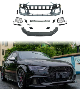 Kit carrozzeria paraurti auto per <span class=keywords><strong>Audi</strong></span> <span class=keywords><strong>A3</strong></span> <span class=keywords><strong>accessori</strong></span> 2017-2020 paraurti anteriore griglie labbro anteriore aggiornamento per <span class=keywords><strong>Audi</strong></span> RS3 stile nuove condizioni - Product Image 1