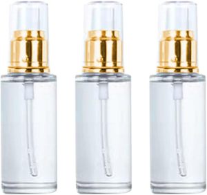 15ml 30ml 60ml 100ml 200ml Transparent Oblique Shoulder Lotion Pump <b>Perfume</b> Glass <b>Spray</b> <b>Bottle</b> with Golden Black Sprayer - Product Image 1