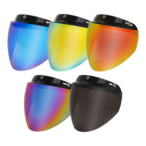 หมวกกันน็อคมอเตอร์ไซด์แบบบับเบิ้ลแบบเปิดหน้าได้แบบวินเทจ3แบบอเนกประสงค์อุปกรณ์เสริมกระบังหน้าแบบบับเบิลพร้อมอะแดปเตอร์พลิก - Product Image 6