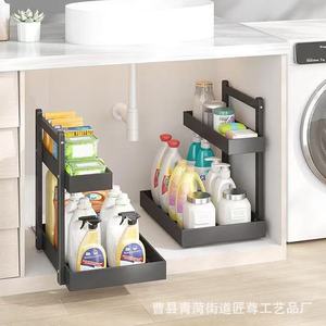 <b>Kitchen</b> Storage Spice <b>Rack</b> 2 Tier Bamboo Organizer For <b>Kitchen</b> And Bathroom Multipurpose - Product Image 4