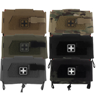 Pochette de premiers secours compacte SABADO avec languette d'accès rapide, pochette en nylon légère pour les interventions d'urgence et l'entraînement en plein air
