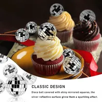 Anpassbare Plastik-Discokugel 2-100cm Hochzeitstorten-Dekoration Halloween Neujahr Abschlussfeier Ornament Kuchenverzierung