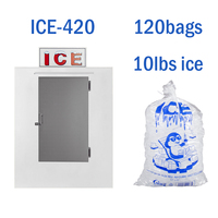 Équipement de cuisine d'extérieur Réfrigérateur à congélateur à température unique avec stockage de glace en sac pour la crème glacée de l'usine