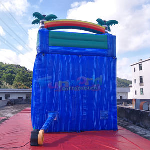 Tobogán Acuático Inflable Tropical de Colores con Piscina para Niños, Castillo Hinchable Acuático Comercial - Product Image 4