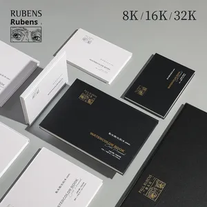 Papel de Acuarela de Grano Medio y Fino de 300g, Pulpa de Algodón de Alta Absorción, 20 Hojas/Libro para Entusiastas del Arte y Estudiantes - Product Image 3