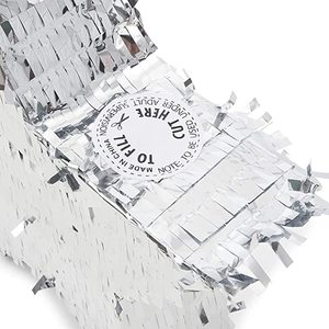 Petite étoile en feuille d'argent <span class=keywords><strong>Pinata</strong></span> pour les fêtes d'anniversaire, thème de la célébration des enfants, fête de carnaval et événements connexes, célébration et Dec - Product Image 4