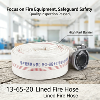 Tuyau d'incendie de secours de haute qualité, durable, flexible, à usage industriel, 20 m, résistant à l'usure, pour la lutte contre les incendies municipaux