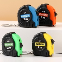 Cinta Métrica Retráctil Personalizada con Logotipo, Llavero, Mini Cinta Métrica, Regalo Promocional para Eventos Corporativos y Aniversarios, Venta al Por Mayor
