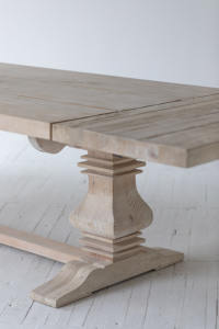 Meubles de table à manger en bois, 40 pièces, <span class=keywords><strong>meuble</strong></span> de grande qualité style français, plan en bois, béton antique - Product Image 5