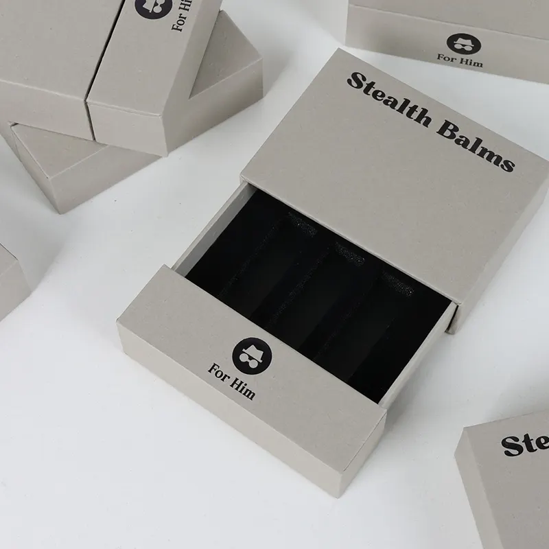 Einzigartige benutzer definierte Logo Folie Ölbox Kosmetik Flasche Papier box Verpackung
