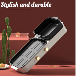 Parrilla y Plancha Eléctrica 2 en 1 Premium Directo de Fábrica, Sin Humo, para Asar en Interiores y Exteriores - Product Image 3