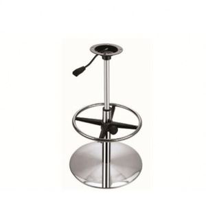 WEKIS - Base de table ronde contemporaine en acier inoxydable pour conférence, fixation au sol - Product Image 3