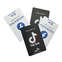 Individuell Bedruckte PVC RFID Bewertungskarte Acryl-Schild QR-Code NFC Google Bewertungsständer Ntag213 215 216 Chip NFC Visitenkarte