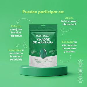 Gummies véganes au vinaigre de cidre de pomme avec vitamine C pour favoriser une digestion saine et une détoxification optimale - Product Image 2