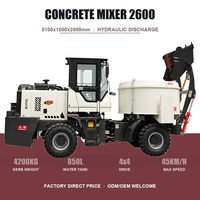 Bétonnière sur remorque 92 kW, petite et portable, avec moteur diesel haute efficacité pour la construction résidentielle