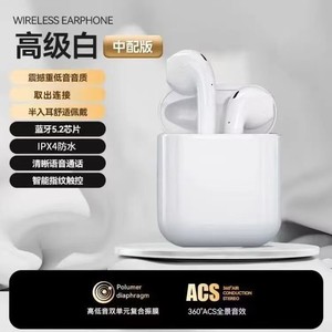 <b>Wireless</b> <b>Bluetooth</b> Earphones Stereo Dynamic <b>Microphone</b> Touch Control For Sports With Type C Charging - Product Image 5