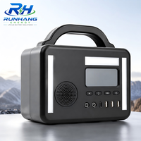 Prix Usine Panneau Solaire 300W 600W 1200W Musique Sans Fil Batterie LiFePO4 Onde Sinusoïdale Pure Sortie 12V Lampe Torche MPPT Portable