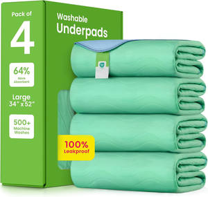 Toptan Premium emicilik yeniden inkontinans pedleri yıkanabilir Underpads Pet çiş pedleri - Product Image 1