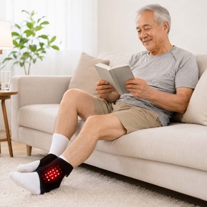 Nouvel arrivage : <span class=keywords><strong>Appareil</strong></span> de thérapie par lumière rouge rechargeable et portable, ceinture de massage chauffante et vibrante <span class=keywords><strong>pour</strong></span> la cheville, soulagement des douleurs aux pieds et aux chevilles - Product Image 1