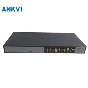KU-7016FG 16-Port <b>PoE</b> <b>Switch</b> 2 Gigabit Uplink+2SFP 30W/Port 250W VLAN 802.3at/af - Product Image 1