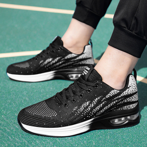 Calzado Deportivo de Tela PU Resistente, Antideslizante, Transpirable, con Cordones, para Correr, Uso Casual, Todas las Temporadas - Product Image 6