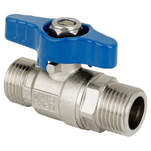 Robinet à bille tout en cuivre 4/5\" 6/5\" pour chauffe-eau, eau chaude et froide, interrupteur direct, 1 pouce DN15, noyau de bille en cuivre interne externe - Product Image 1