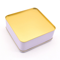 Boîte Cadeau Ronde en Métal Personnalisée avec Couvercle Transparent pour Chocolats, Gâteaux, Biscuits – Contenant Carré en Étain avec Fenêtre PVC