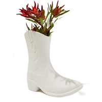 Design souvenir créatif chaussures bottes vase en céramique décoration de la maison chaussures de marin plante en pot