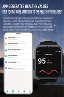 Montre connectée pour personnes âgées GK8, positionnement GPS, étanche 10 m, surveillance de la santé 24h/24 et 7j/7, appel SOS, alarme de chute, longue durée de vie de la batterie, montre connectée pour la famille
