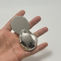 Boîte à parfum solide portable en alliage de zinc avec logo personnalisé, ouverture magnétique coulissante/rotative, rechargeable