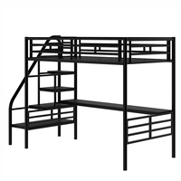 Lit superposé en métal réglable Double taille simple Mobilier de maison Cadre en acier et fer pour dortoir Hôtel École Appartement Utilisation