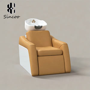 Fauteuil de lavage moderne et portable pour salon de coiffure, avec bac à shampoing en fibre de verre, pour barbier et spa capillaire - Vente en gros - Product Image 5