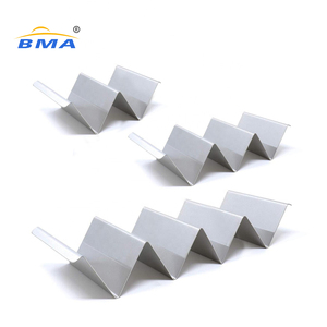 Stylish <span class=keywords><strong>restaurant</strong></span> custom metal stainless steel food truck taco tray plate shell rack stand holder set of 2/3/4 pack taco rack - Product Image 2