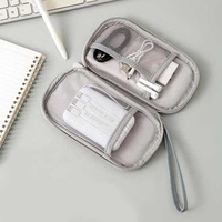 Sac de rangement portable double couche étanche pour câbles de voyage, pochette de rangement tout-en-un pour appareils électroniques et téléphones portables
