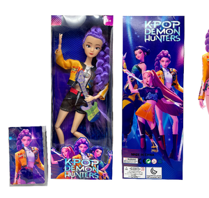 Thợ Săn Quỷ K-POP sưu tập hình-Mô hình toàn thân 11.5 inch với 12 khớp, bao gồm thẻ, bộ 3 búp bê - Product Image 2