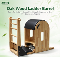 Baril d'escalier en bois de chêne de qualité professionnelle MJD ; Lit de Pilates en chêne pour usage domestique ; Reformer Pilates commercial pour salle de sport