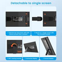 Nouveau lancement pour ordinateur portable 15.6 pouces haute luminosité support prendre l'espace de travail partout double moniteur Extender