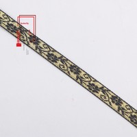 Cinta Jacquard Circular de 1 cm con Diseño de Flores Pequeñas, Cinta de Poliéster para Decoración de Ropa, Ventanas, Sombreros, Textiles para el Hogar