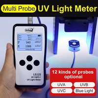 RTS LS125 Sonde Multiple UVA UVB UVC 450nm Lumière Bleue Ultraviolet UV Light Meter Radiometer