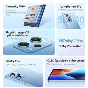 สมาร์ทโฟน <span class=keywords><strong>Redmi</strong></span> Note 12 Pro 5G แรม <span class=keywords><strong>6GB</strong></span>/8GB ความจุ <span class=keywords><strong>128GB</strong></span>/256GB หน้าจอ AMOLED 6.8 นิ้ว กล้อง 108MP แบตเตอรี่ 5000mAh Octa Core 30W - Product Image 6