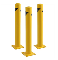 Bollards de sécurité pour tuyaux en acier au carbone robustes et résistants peints à prix d'usine