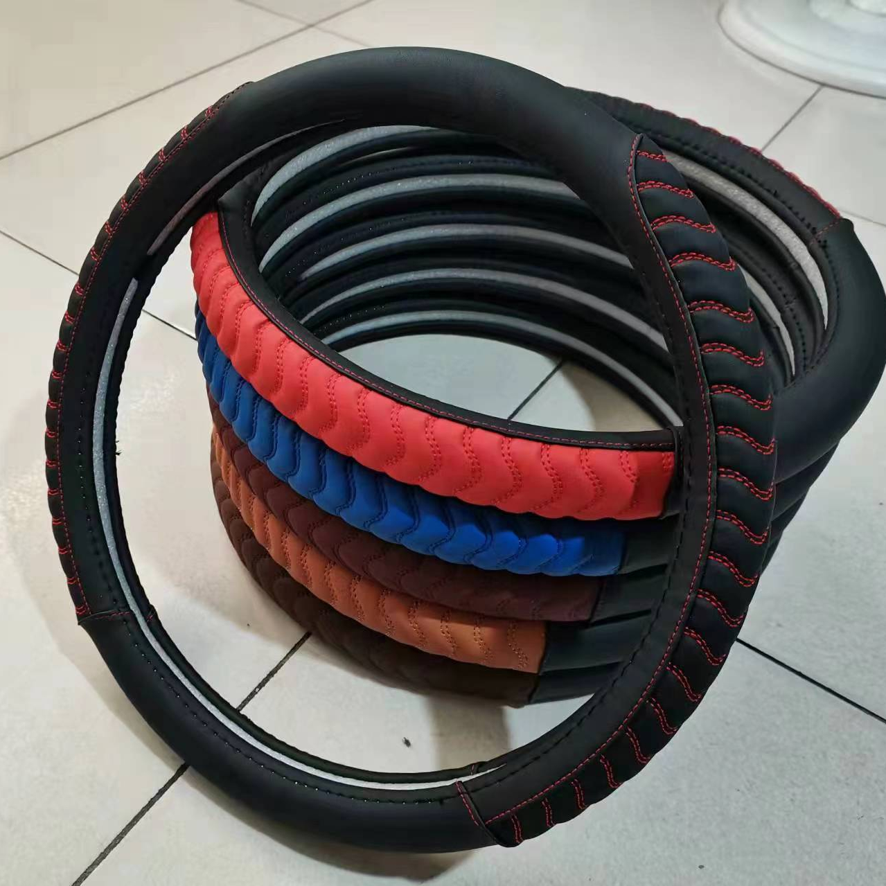 Audi Steering Wheel Cover | Leather, Alcantara PU | A3, A4, A6, Q5, Q7 Models