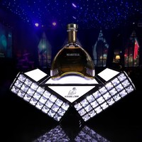 Support de présentation lumineux LED rechargeable en acrylique pour bouteilles de vin, bière et spiritueux