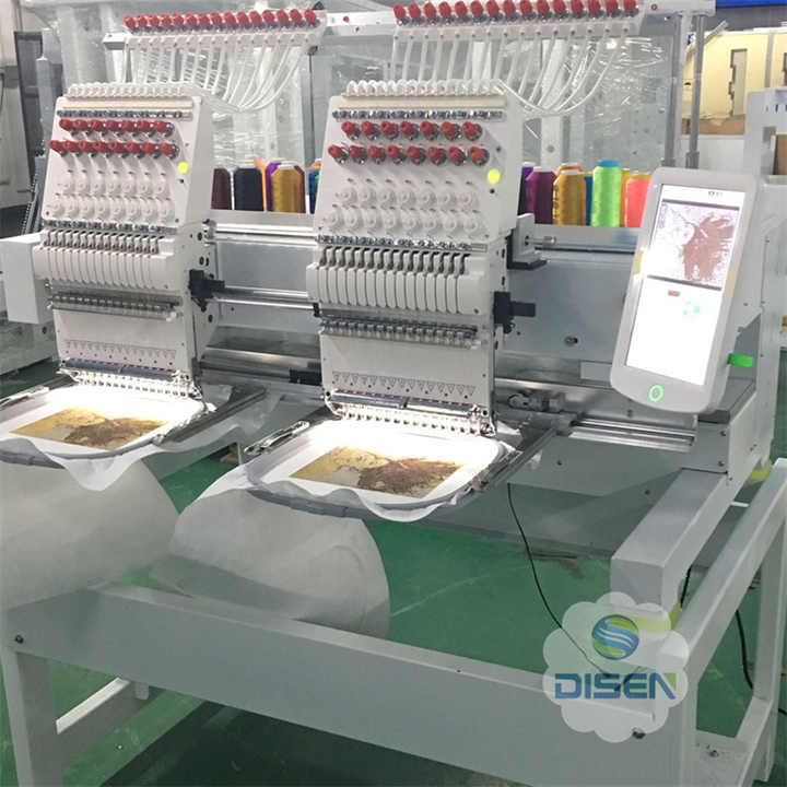 Fuja Tajima 15 Needle 2 Head Feiya One 3 Head Embroidery Machine 1502 Embrido Parts Sensor Fast Metal Frames with Barudan Table