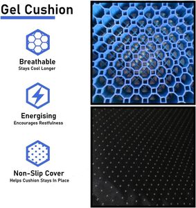 Coussins carrés confortables en gel alvéolé pour voiture, bureau, canapé, chaise, coussin de siège en silicone, vente en gros - Product Image 3